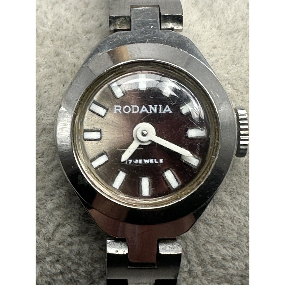 Rodania Ladies Watch Manual Wind Works‎ 18MM 6.25" Vintage Cocktail E96